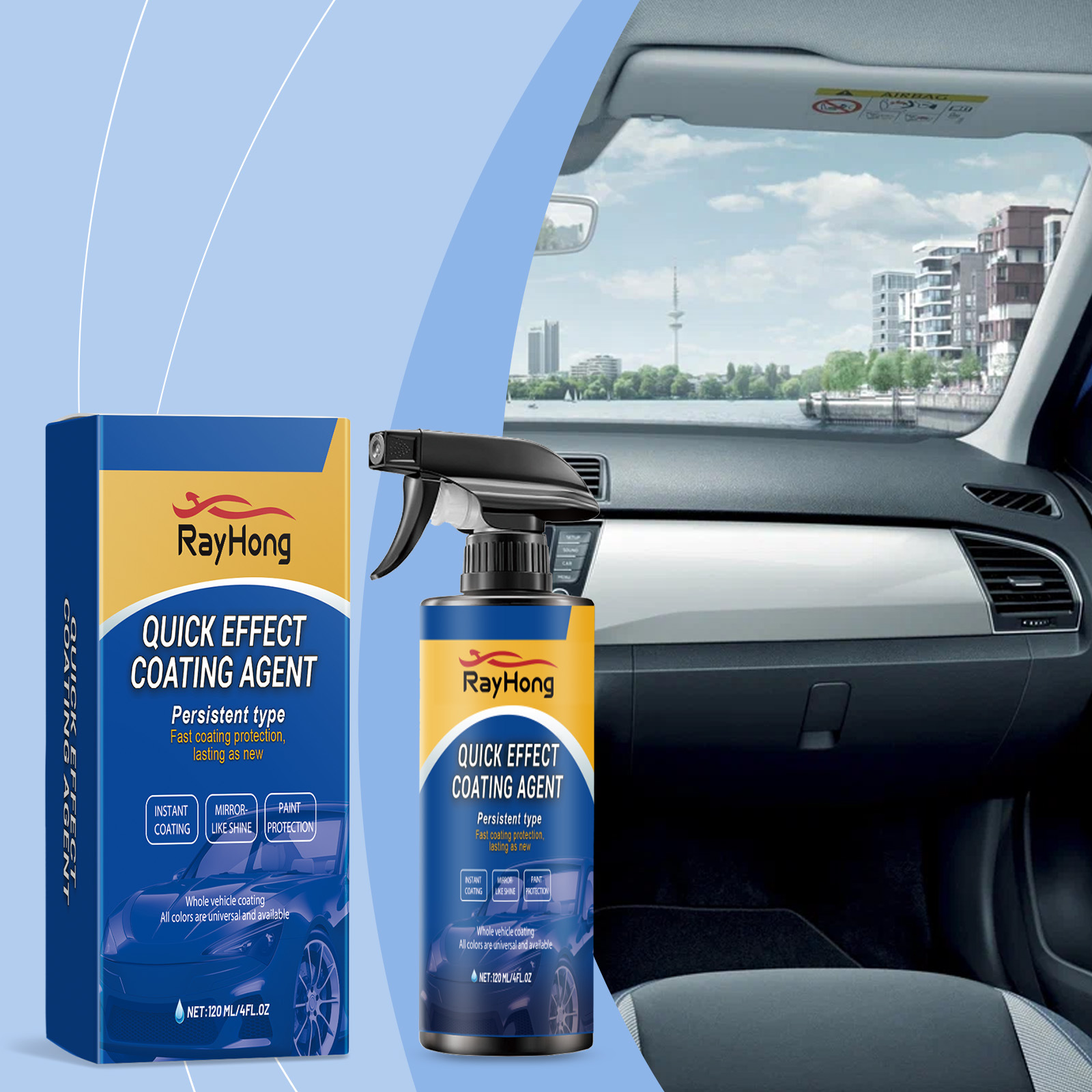 Car Wax Ceramic Coating - Spray de revêtement céramique pour voiture,