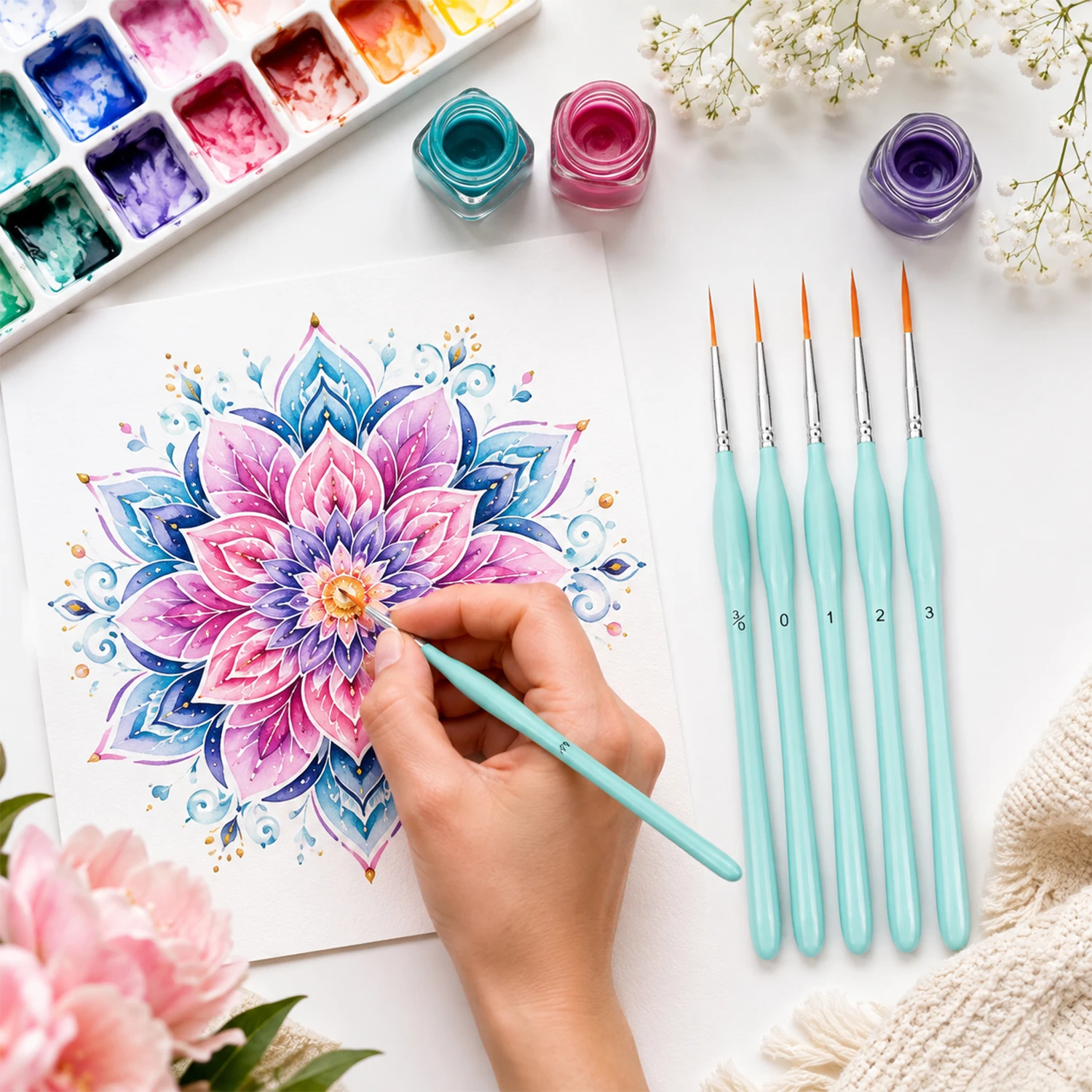 Ensemble de 6 pinceaux de pein - Detailing Brush Set avis et prix